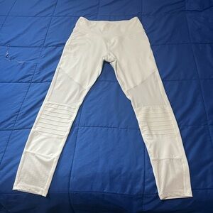 White Mesh Born Primitive Leggings